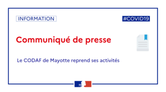 Le CODAF de Mayotte reprend ses activités