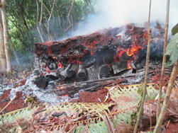 Opération de destruction de charbonnière illégale au lieu-dit « Mlima Maié »